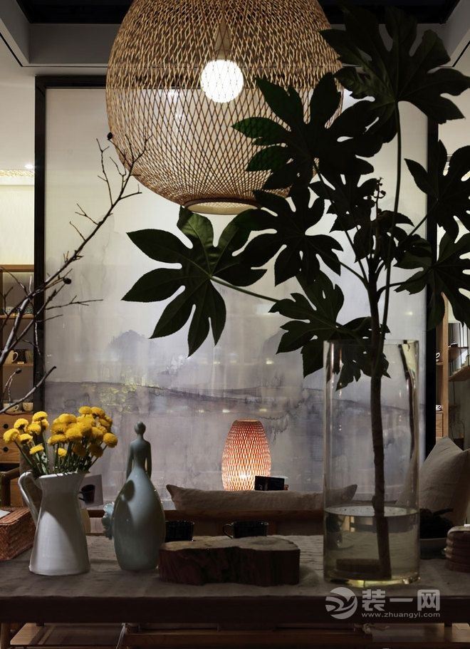 装一网茶室装修设计效果图 品茶亦赏心恬静生活味